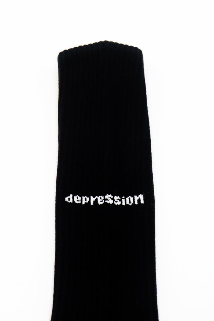 Depression Logo Socks Black