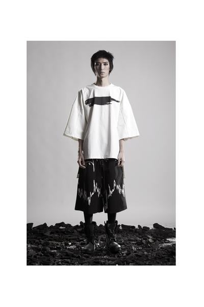 Monsters Oversized White Tee