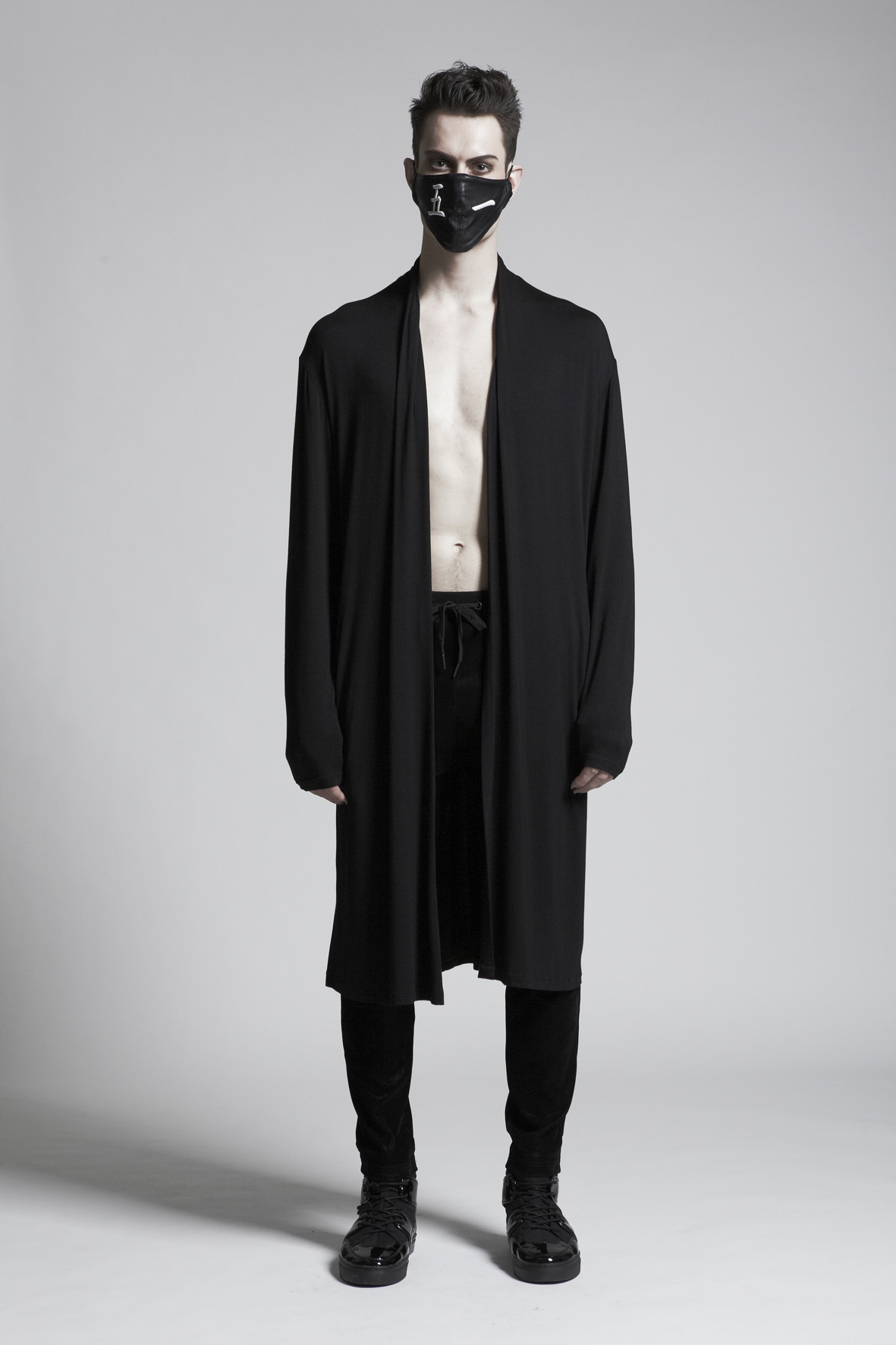Black Jersey Cardigan