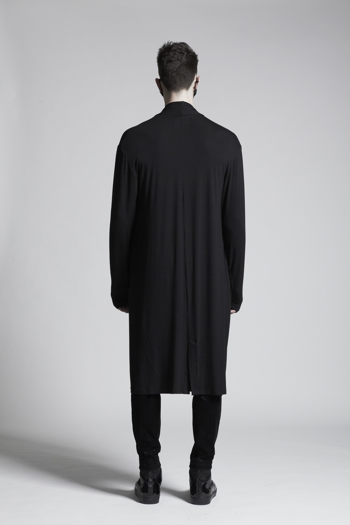 Black Jersey Cardigan