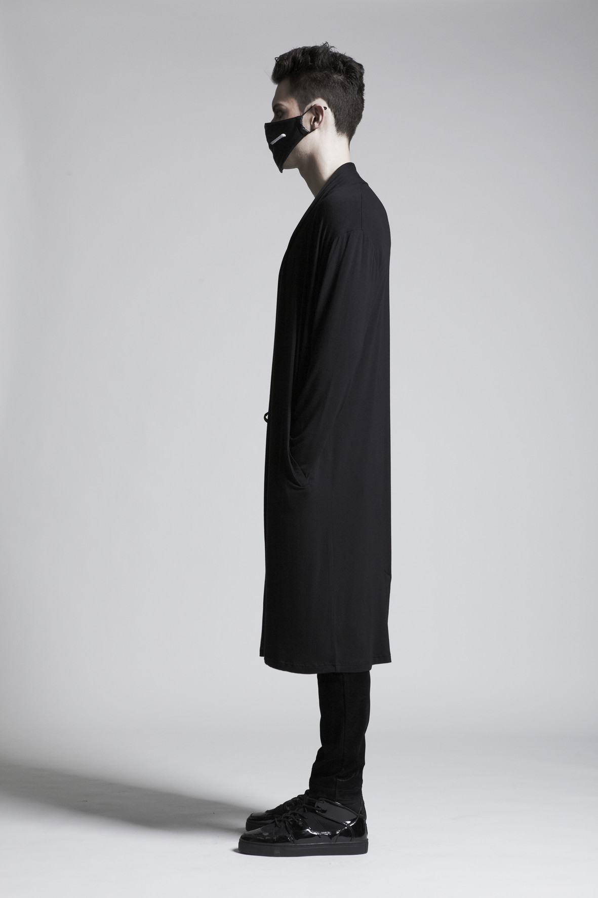 Black Jersey Cardigan