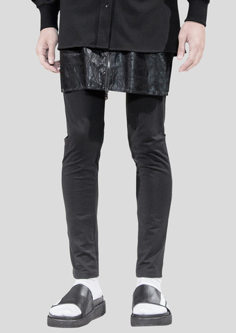 Flap Elastic Pants
