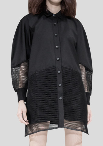 Monster Net Shirt Dress
