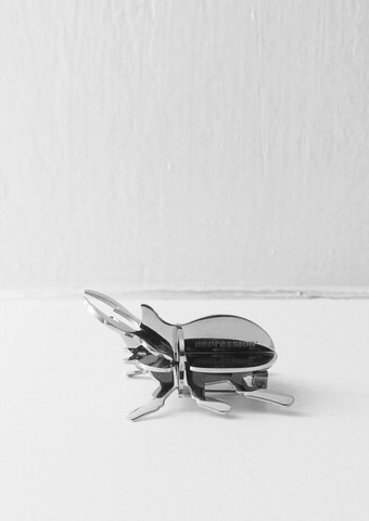 Beetle Collar Clips (Silver)
